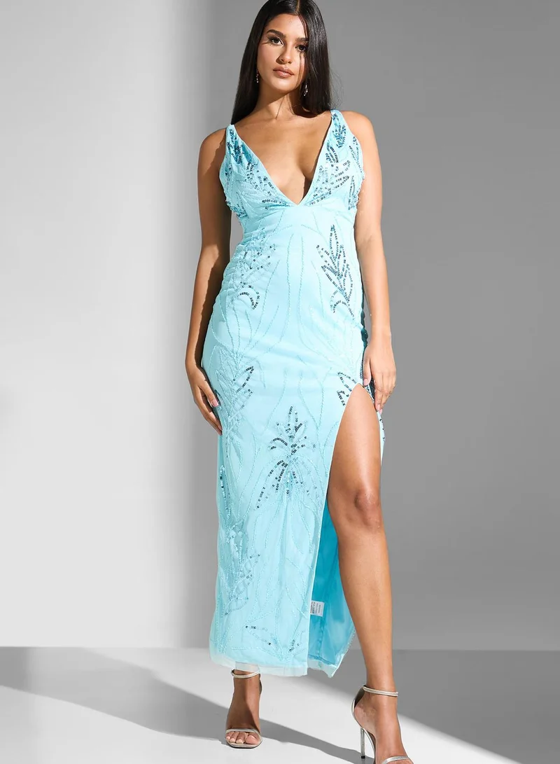 Namshi x Embellished Strappy Dress