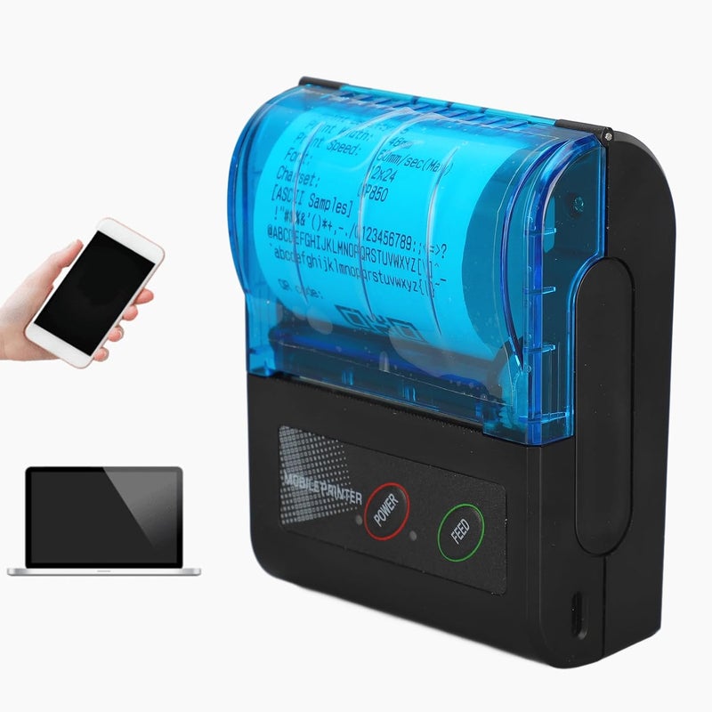 HURRISE Mini Thermal Photo Printer, Mini Sticker Printer Smart Pocket Inkless Thermal Printer, Portable Receipt Printer Pocket Inkless Thermal Printer - Image 5