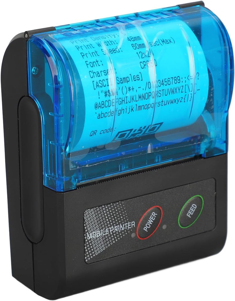 HURRISE Mini Thermal Photo Printer, Mini Sticker Printer Smart Pocket Inkless Thermal Printer, Portable Receipt Printer Pocket Inkless Thermal Printer - Image 1