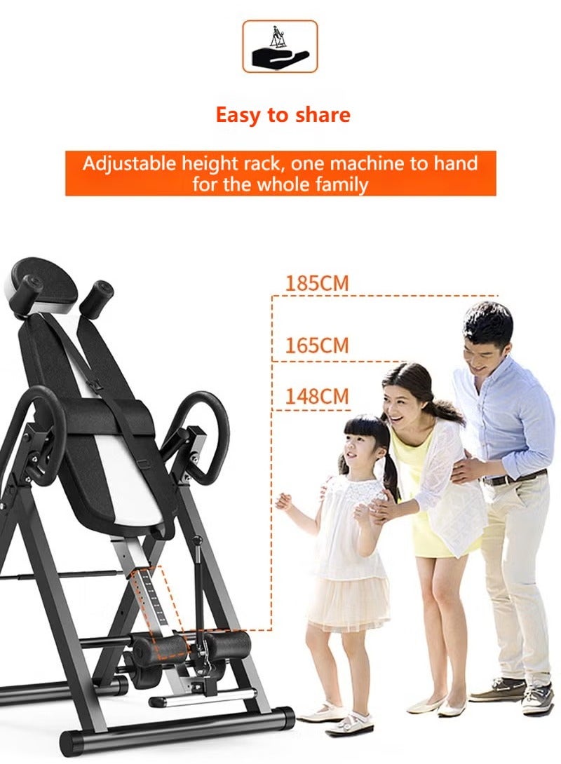 XiuWoo Triple Protection Heavy Duty Inversion Machine - 120KG Load Capacity | Adjustable Belt + Ergonomic Headrest | Foldable Design - Image 2