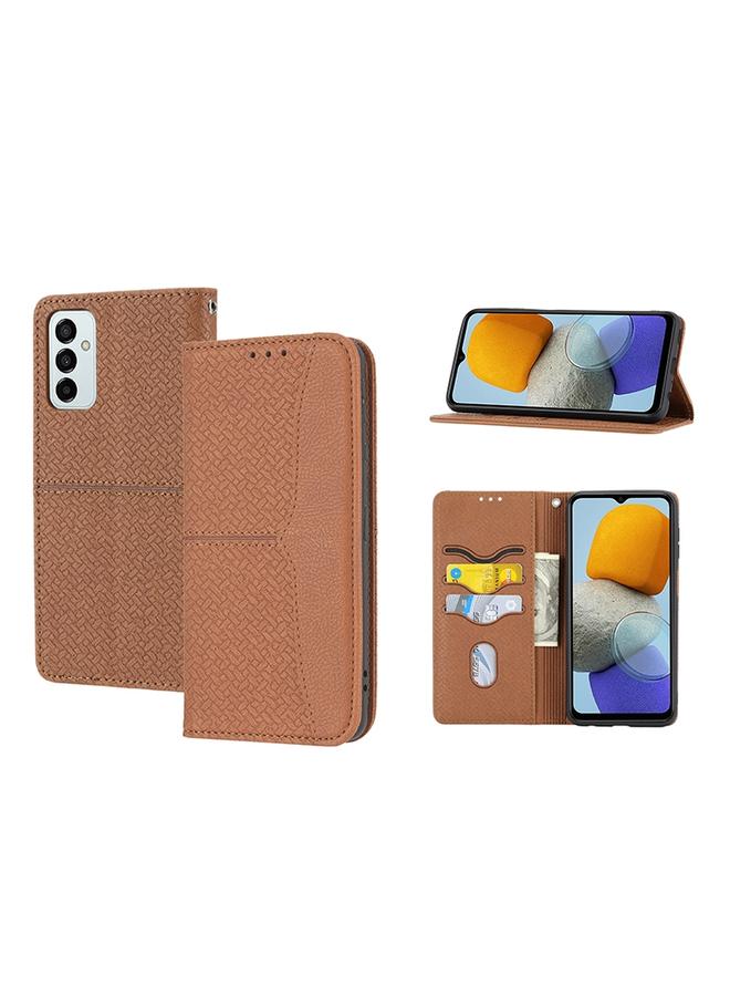 اس-توب جراب لهاتف Samsung Galaxy M23 / F23 5G النسخة اليابانية من جراب هاتف من الجلد الصناعي المنسوج بخياطة مغناطيسية - Image 1