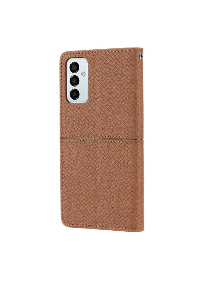 اس-توب جراب لهاتف Samsung Galaxy M23 / F23 5G النسخة اليابانية من جراب هاتف من الجلد الصناعي المنسوج بخياطة مغناطيسية - Image 3