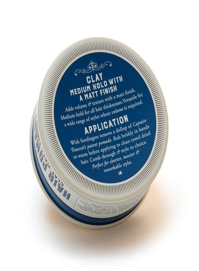 Captain Fawcett Matt Clay Pomade (Blue) 100g - Image 5