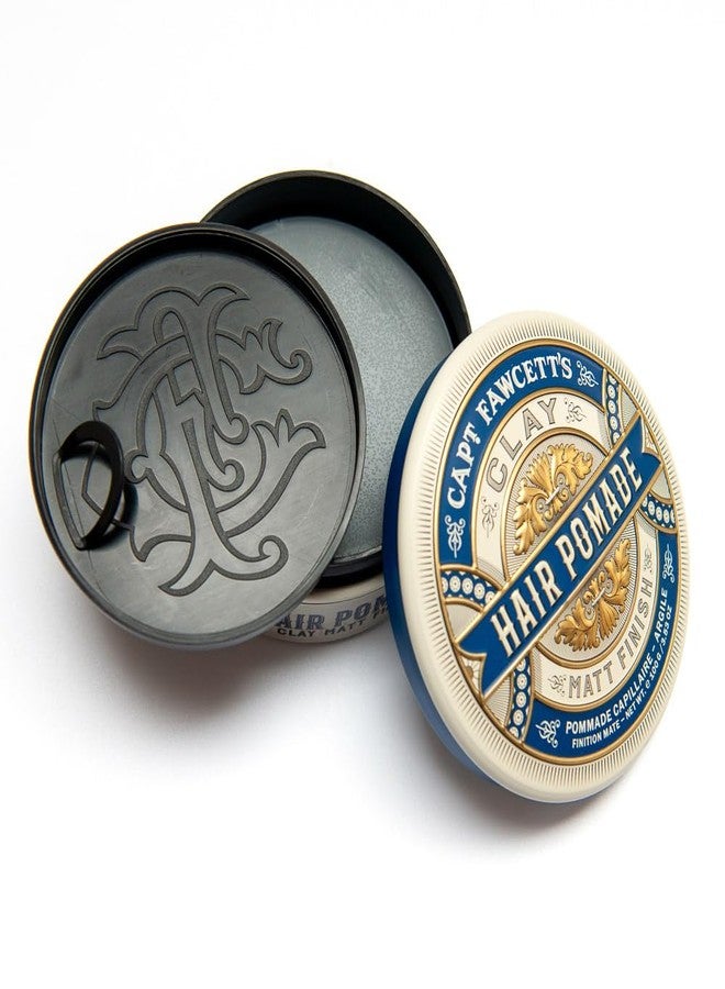 Captain Fawcett Matt Clay Pomade (Blue) 100g - Image 3