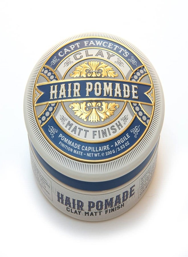 Captain Fawcett Matt Clay Pomade (Blue) 100g - Image 1