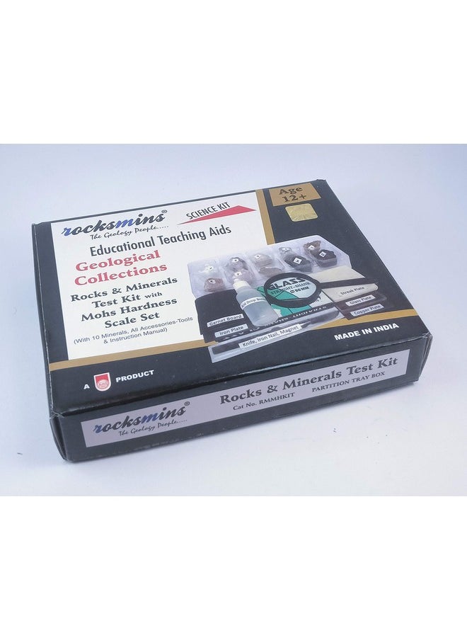 Rocksmins - rocksmins Kid Rocks And Minerals Test Kit With Mohs Hardness Scale Set- Multi Color - Image 1