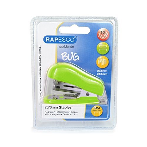Rapesco Bug Mini Stapler, Green (1411) - Image 4