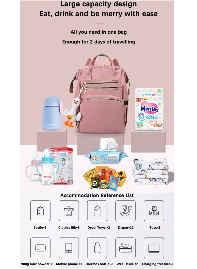Large capacity fancy diaper backpack