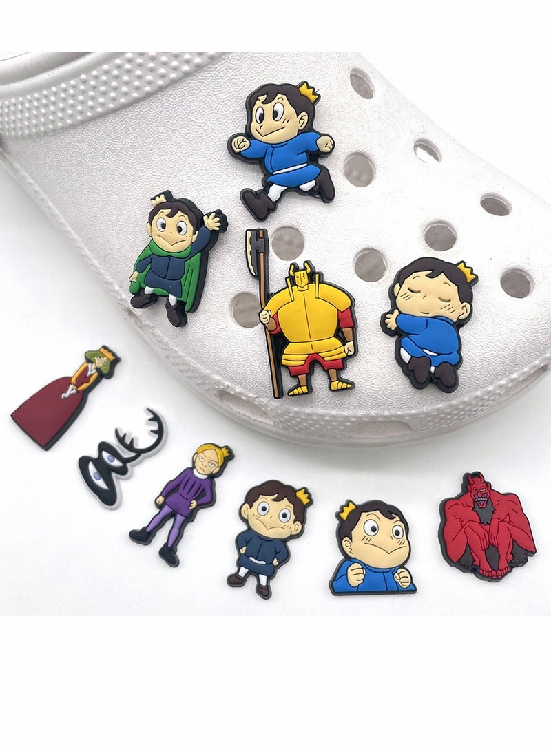 10PCS Croc Charms King, Anime Shoes Decorations Charm for Croc Accessories PVC Clog Pins Shoe Charms Fit Croc Sandals Bracelets Ornaments Gift Birthday Party Favors Supplies - Image 2
