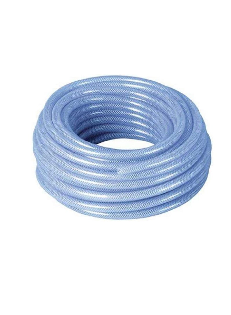 Generic High Pressure Braided Clear Flexible PVC Tubing Heavy Duty UV Chemical Resistant Vinyl Hose Water Oil (50 Yrad, 1 Inch)  - Image 1