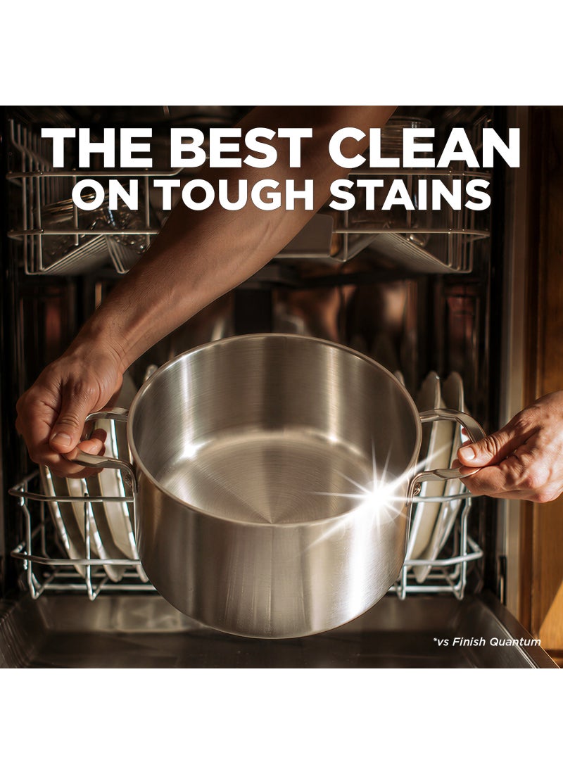 Finish Ultimate Plus Dishwasher Tablets, Lemon Scent, 3x More Cleaning Power, 90 Tabs - Image 2