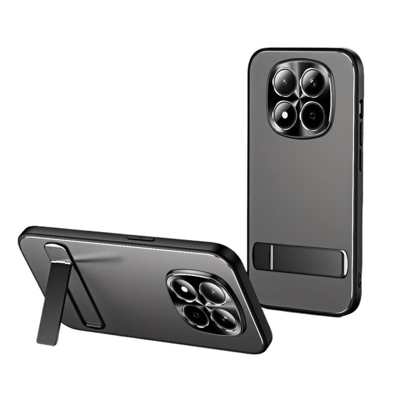 غطاء واقي لـ Redmi Note 15 Pro مع حماية من السقوط وحامل قائم مع مقاوم للصدمات مع تغطية كاملة مع ملمس غير لامع باللون Frosted بوظيفة حامل باللون الأحمر - Image 2