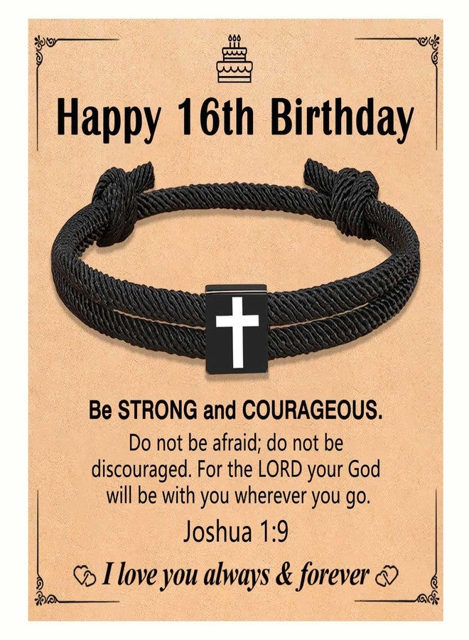 CXLDTE 16th Birthday Decorations for Boys, 16 Year Old Boy Gifts, 16th Birthday Bracelet Gifts Ideas for Teenage Teen Boys Son Grandson Nephew - Image 1