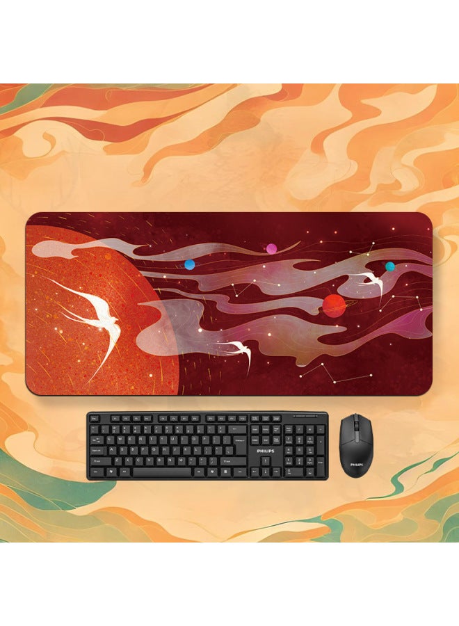 Magic Array Mouse Pad Oversized Girl Cartoon Office Computer Desk Pad Dormitory Laptop Keyboard Pad Edge Lock