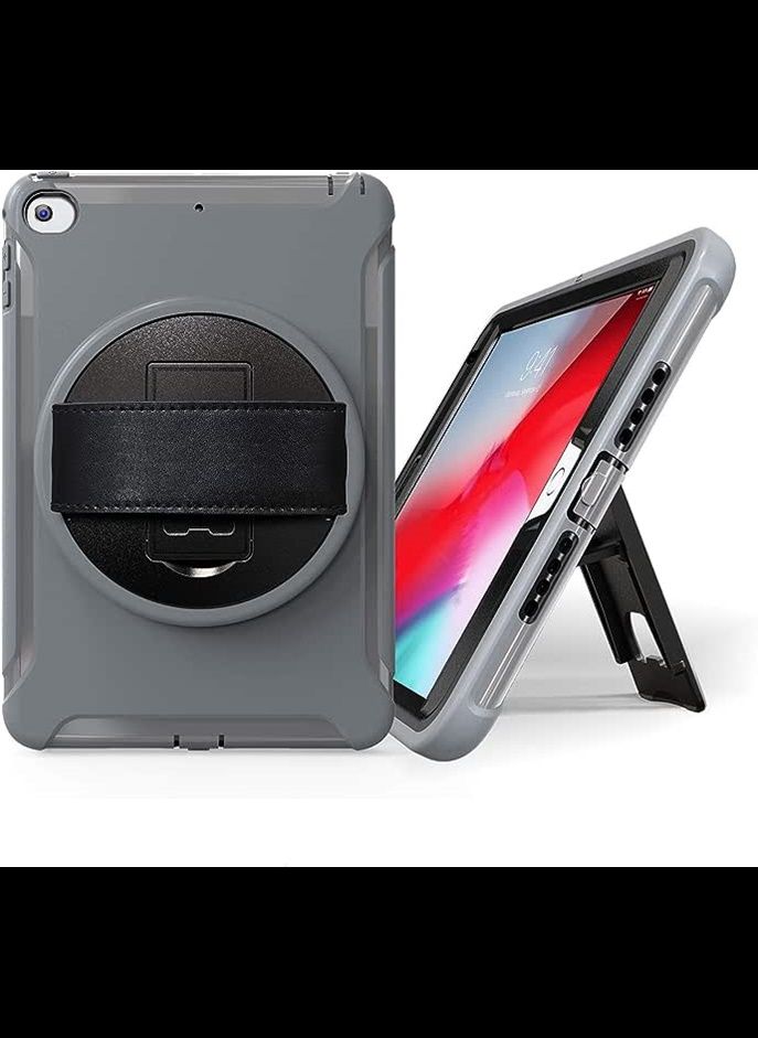 IAF Rugged Case for iPad 9.7 inch A1893 iPad 6 6th Generation  Shockproof  Impact Resistant Cover  iPad Rugged Case with Kickstand  Full Body Protective Cover for kids  Drop Protection  Grey.