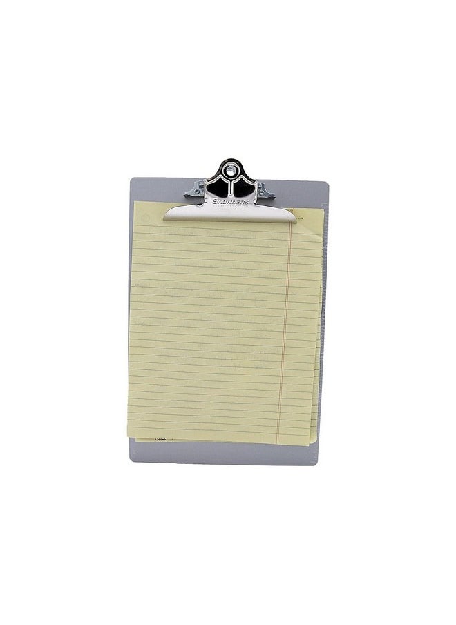 Saunders - 22519 Aluminum Clipboard Whighcapacity Clip 1Inch Clip Cap 8 12 X 14 Sheets Silver - Image 1