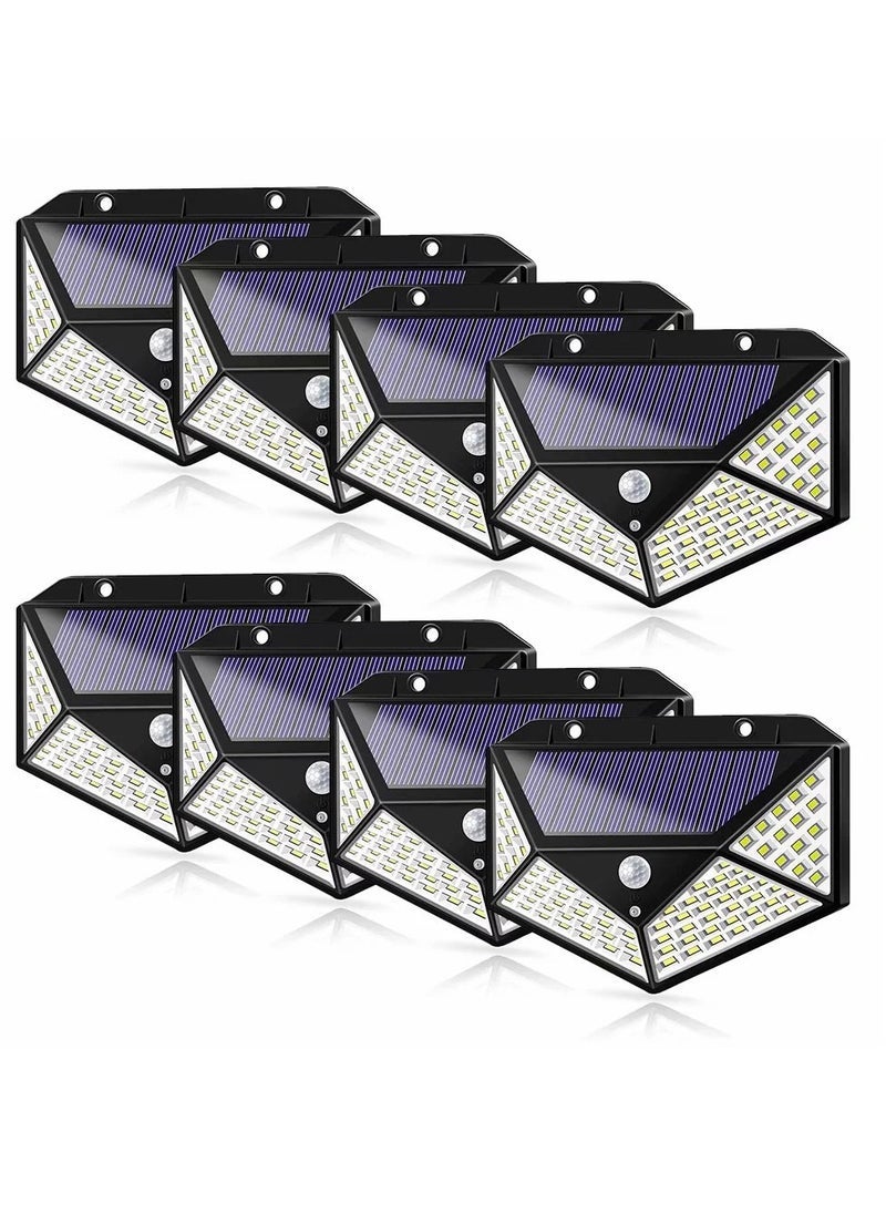 ELTRAZONE 8 Packs Solar Outdoor LED  Light with Light Reflector Outdoor Waterproof for Front Door Yard Garage Deck  - Image 1