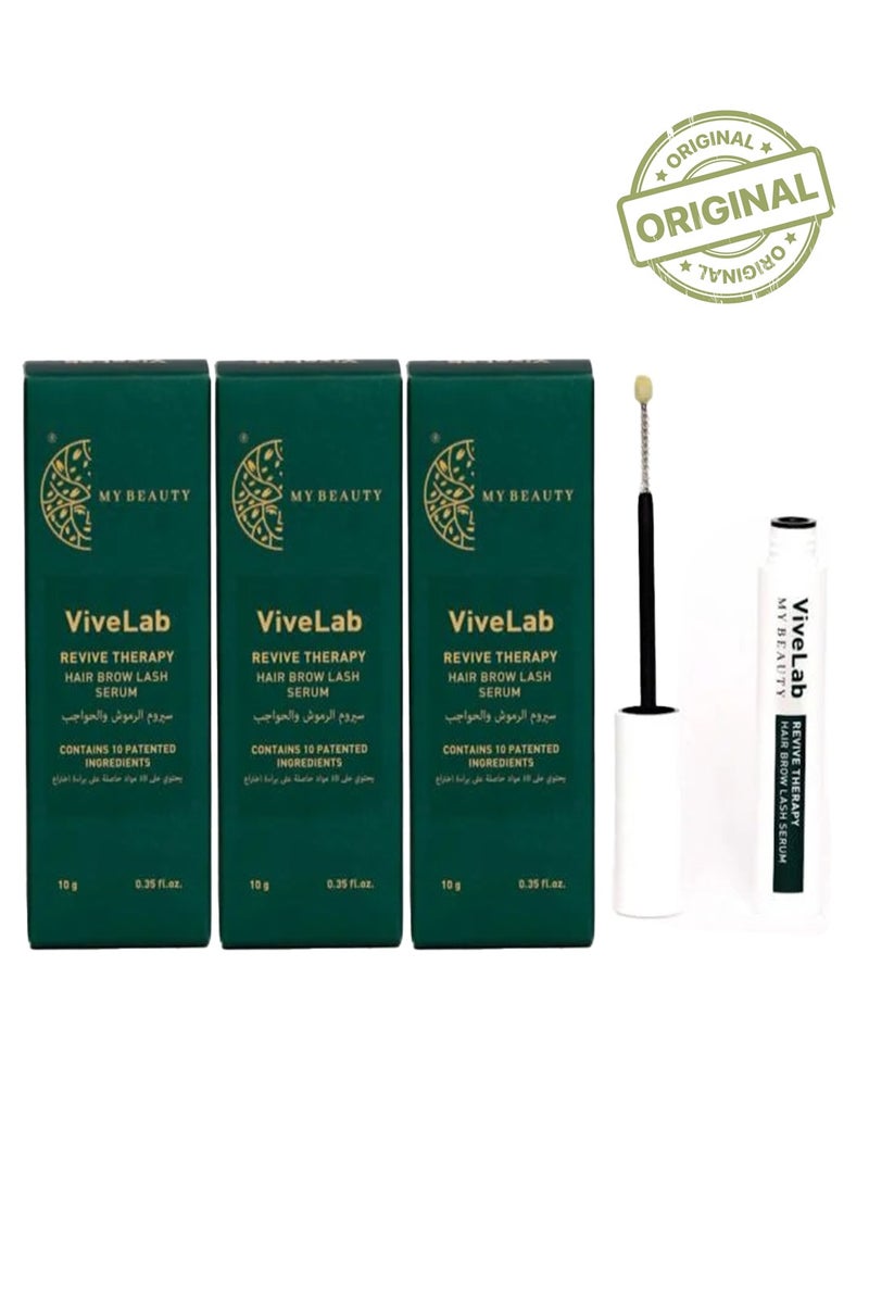 ViveLab 3-Piece ViveLab Revive Therapy Hair Brow Lash Serum 10*3 gram Original - Image 1