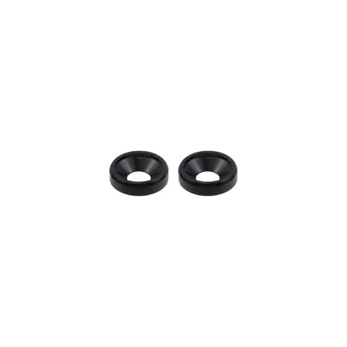 Dahszhi M3 20Pcs Finishing Countersunk Washers, Anodized Aluminum Alloy, Head Washers Gaskets Cup Shim,Black - Image 2