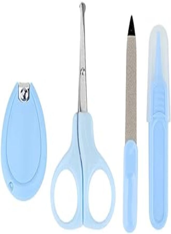 Generic 4 Piece Baby Nail Clippers Baby Manicure Nail Care Set Anti-Pinch Nail Clipper Tool Nail Scissors 