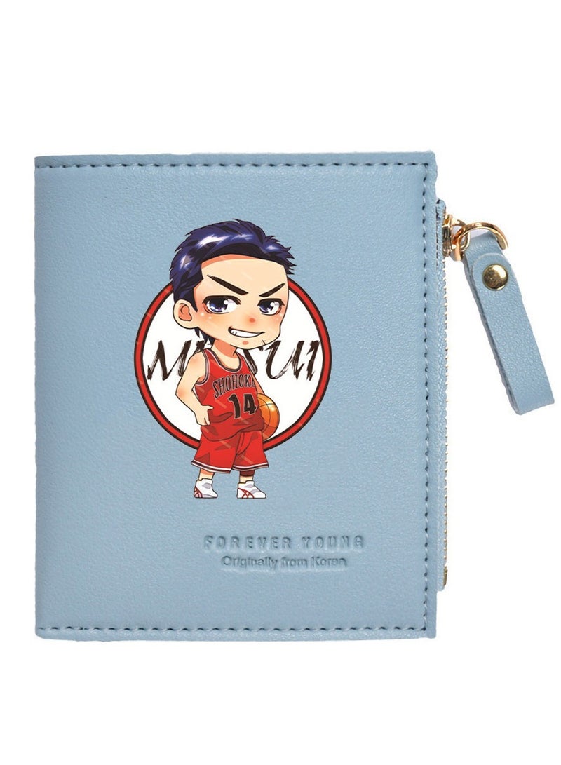 KUYING Slam Dunk, Student Card Bag, Leather Wallet 