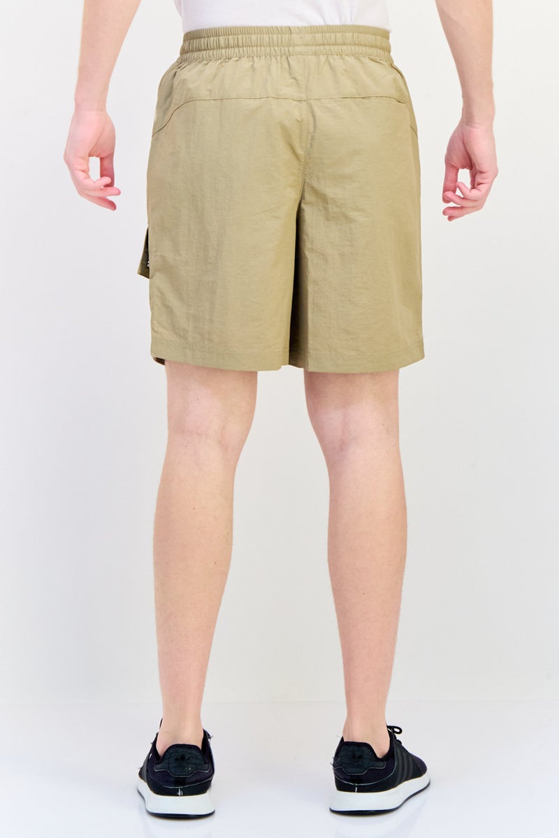 PUMA Men Relaxed Fit Embroidered Logo Outdoor Shorts, Khaki  - Image 3
