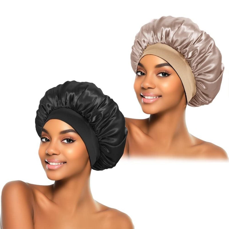 Wide-Brimmed High Stretch Hood Beauty Hat Shower Cap Hair Care Hair Care Hair Care Hair Care Color Nightcap - Image 2