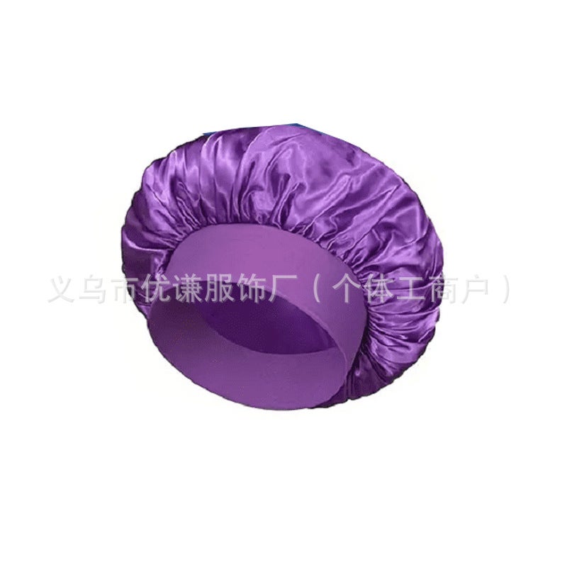 Wide-Brimmed High Stretch Hood Beauty Hat Shower Cap Hair Care Hair Care Hair Care Hair Care Color Nightcap - Image 1