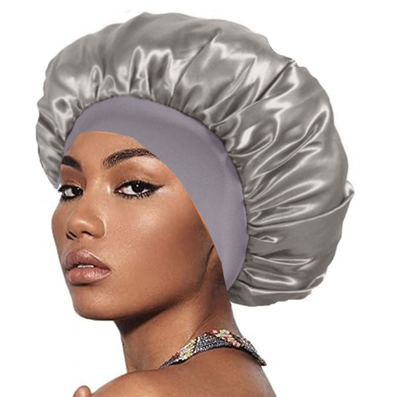 Wide-Brimmed High Stretch Hood Beauty Hat Shower Cap Hair Care Hair Care Hair Care Hair Care Color Nightcap - Image 3