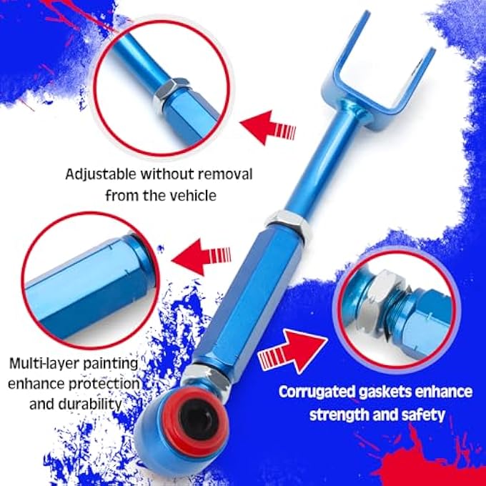 rayihni Rear Camber ArmsKits Adjustable Toe 200 To 200 Camber 300 To 300 Suspesnion Arm Fits 350Z 370Z Altima G35 G37 Sedan Coupe - Image 4