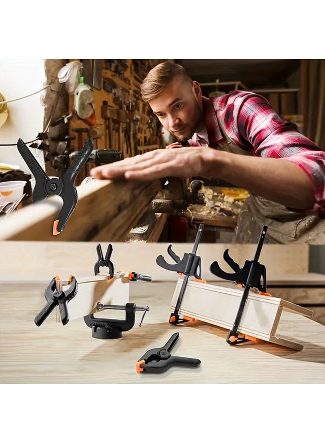 6 حزمة مشابك زنبرك بلاستيكية متينة لمتعددة الأغراض: للحرف اليدوية، النجارة، وتثبيت الصور - Image 2