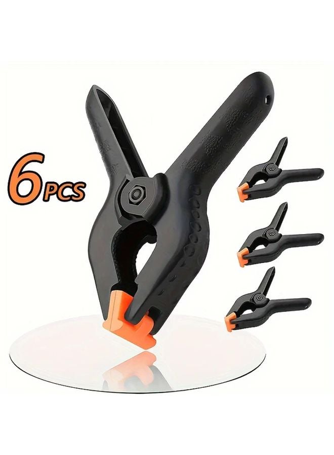 6 حزمة مشابك زنبرك بلاستيكية متينة لمتعددة الأغراض: للحرف اليدوية، النجارة، وتثبيت الصور - Image 5