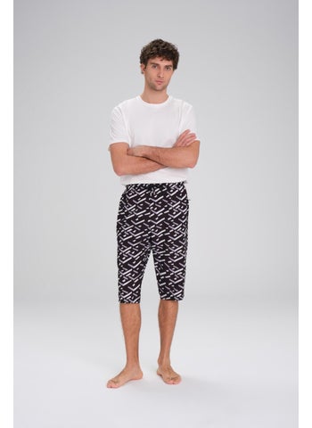 Black Long Men's Pool and Sea Shorts with Hasema Pattern 24-17 - pzsku/Z04C0192443498761E292Z/45/_/1740665641/76d1a141-6535-4d69-a9de-540362b48655