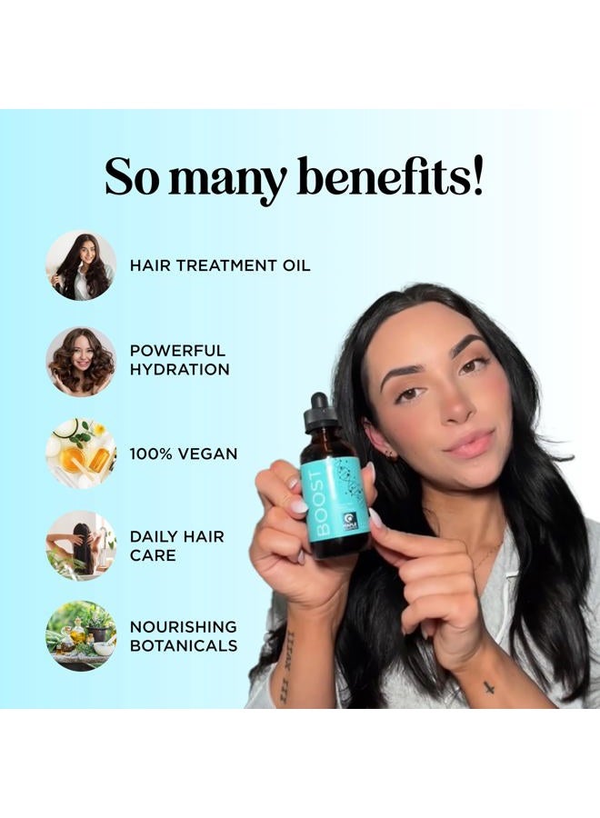 Maple Holistics Hair Oil for Damaged Hair and Hair Growth - Thickening Rosemary Hair Growth Oil for Women and Men for Frizzy Thin and Weak Hair - Vegan Scalp Oil Hair Growth Formula with Jamaican Black Castor Oil - Image 3