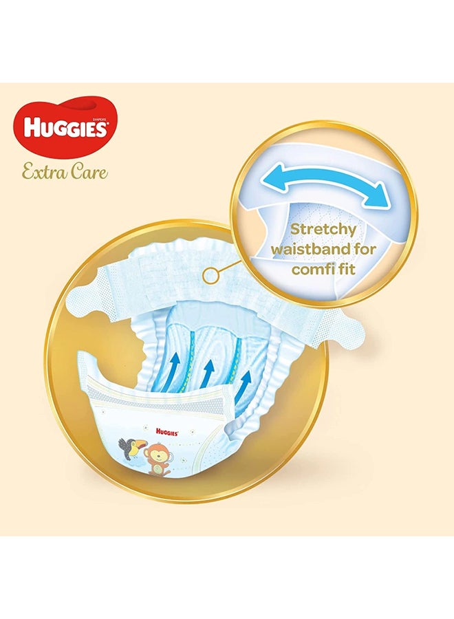 HUGGIES Extra Care Diapers Newborn Size 2 (4-6kg) 64 Diapers - Image 5