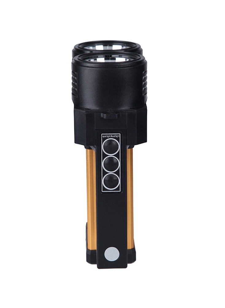 Crony AT-298 solar power system Flashlight Led Lamp Rechargeable Emergency 10w 200 Meters USB White Yellow Light - Image 4