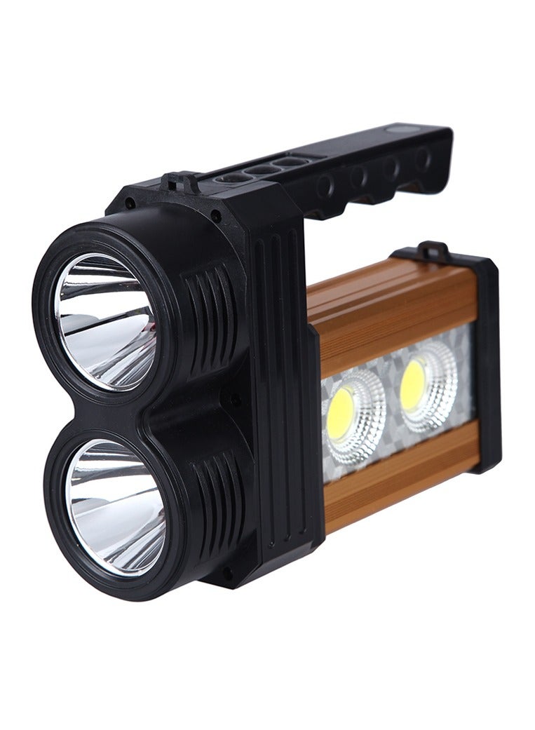 Crony AT-298 solar power system Flashlight Led Lamp Rechargeable Emergency 10w 200 Meters USB White Yellow Light - Image 3