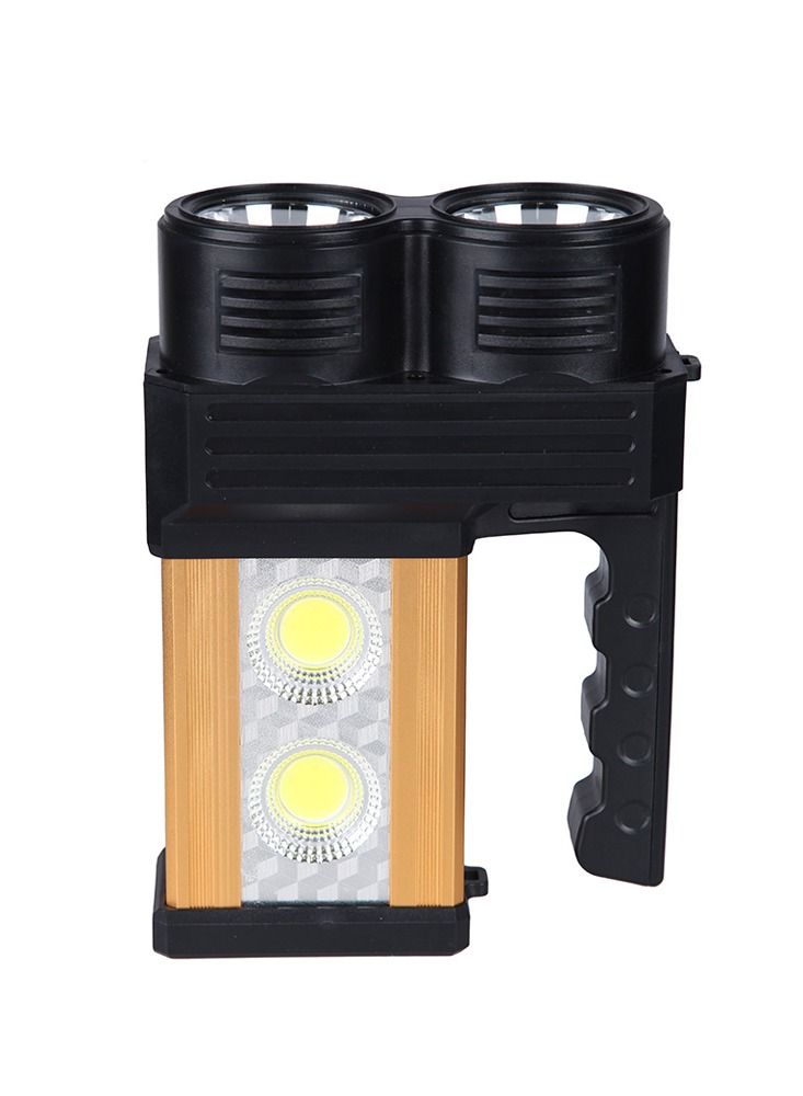 Crony AT-298 solar power system Flashlight Led Lamp Rechargeable Emergency 10w 200 Meters USB White Yellow Light - Image 1