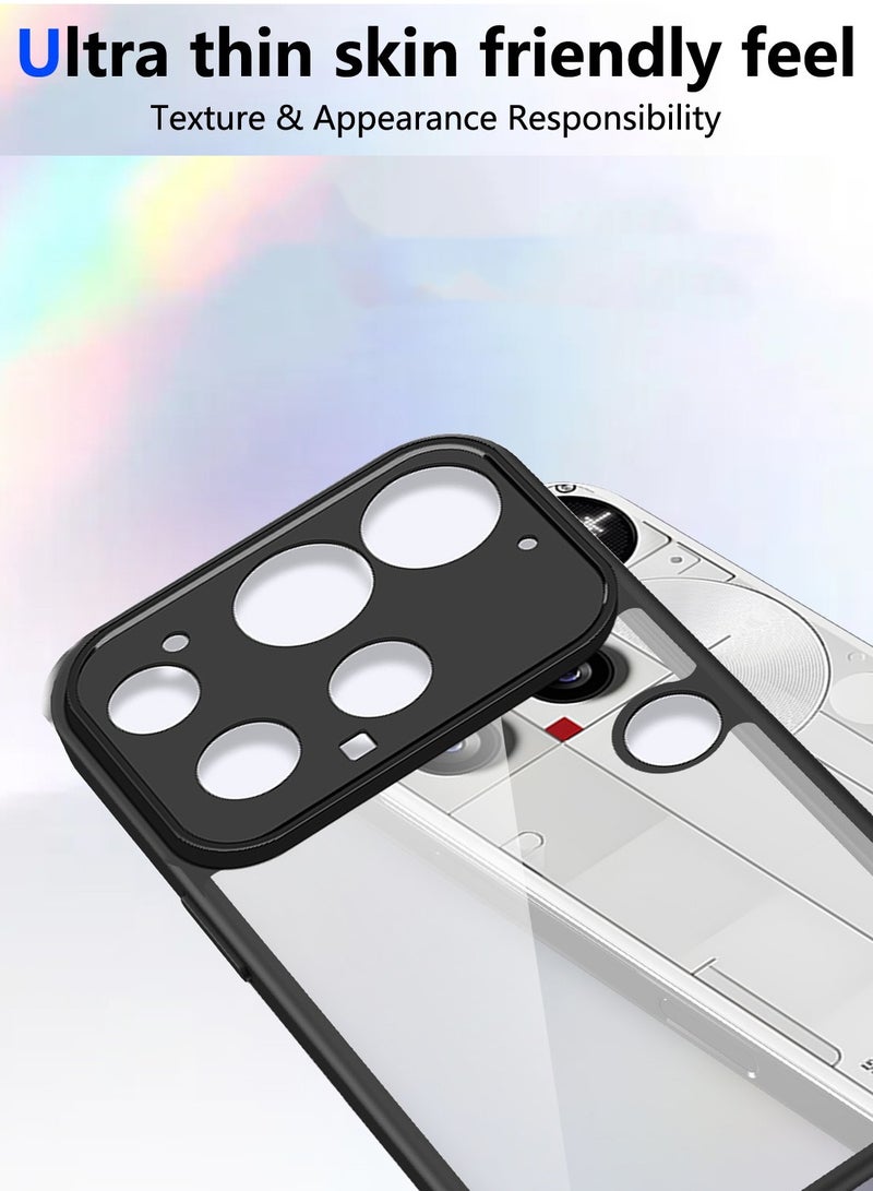 Wtech Nothing Phone (3) 5G 2025 Hybrid TPU Silicone with Raised Camera Slim Armour Case Cover (MCAPSA) - Clear/Black - Image 4