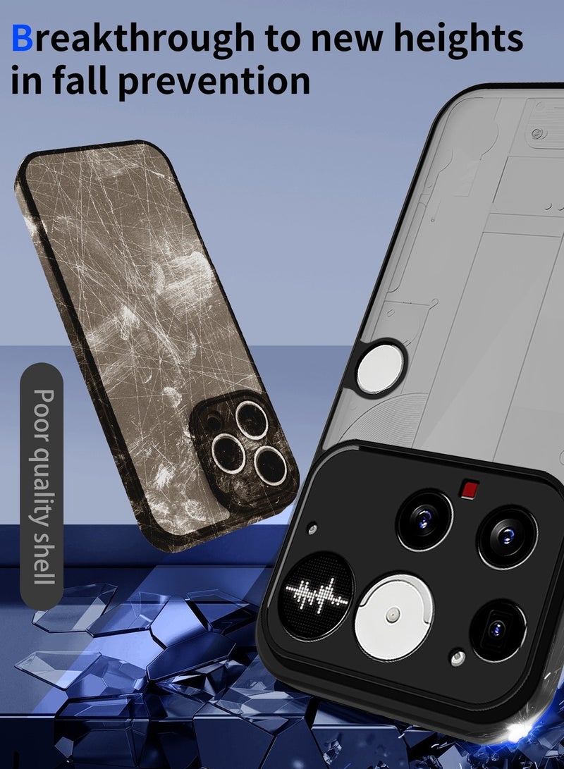 Wtech Nothing Phone (3) 5G 2025 Hybrid TPU Silicone with Raised Camera Slim Armour Case Cover (MCAPSA) - Clear/Black - Image 3