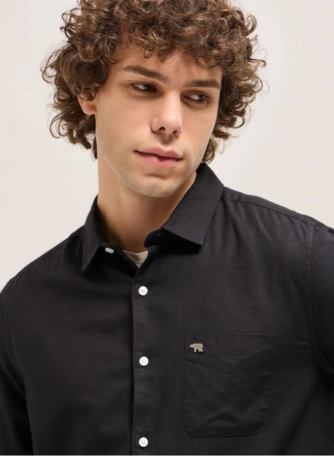 THE BEAR HOUSE Men's Shirt for Casual and Formal Wear | Classic Button-Down Style for Office, Daily Use, Travel, Events & All-Season Outfits | Versatile & Stylish Wardrobe Essential for Every Occasion