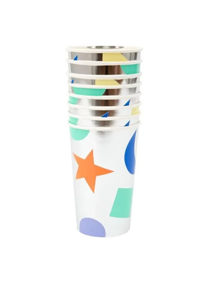 Meri Meri Silver Geometric Tumbler Cup