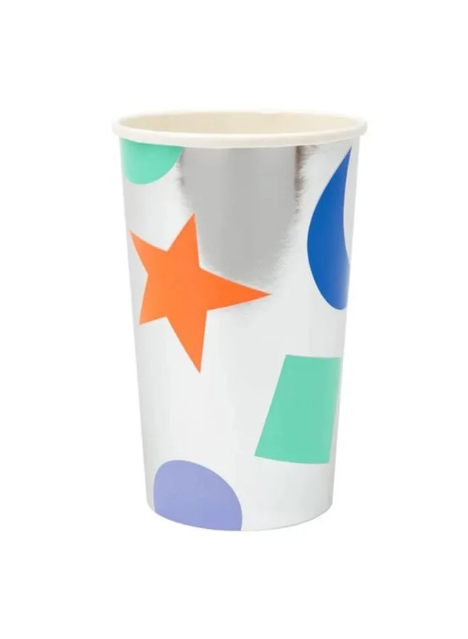 Meri Meri Silver Geometric Tumbler Cup