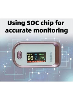 Oximeter Digital Finger Pulse Oximeter Heart Rate Detector Finger Clip Pulse Oximeter Monitor LED Display Blood Oxygen Sensor Saturation Mini SpO2 Monitor White  - Image 3