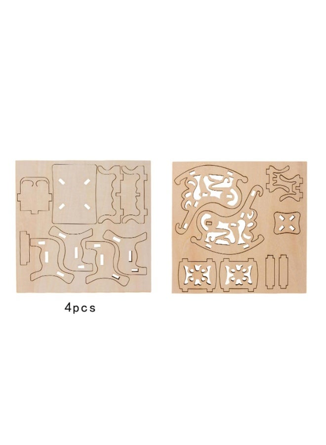 Assembly Wood Puzzle Sofa Swing Chair for Children Kids Birthday Gifts. - Image 3