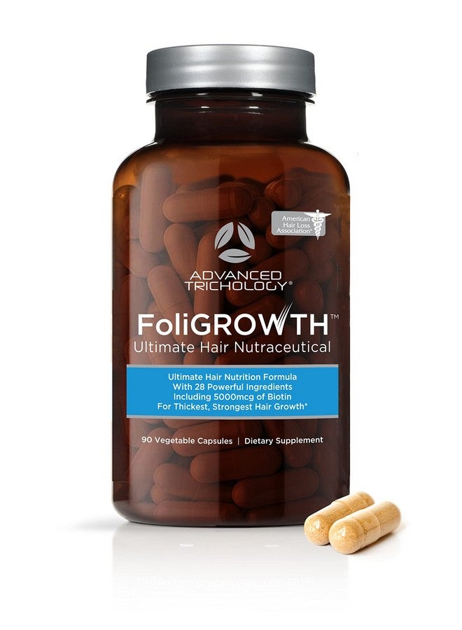 ادفانسد تريكولوجي مكمل نمو الشعر Foligrowth™ لشعر أكثر كثافة وامتلاءً | معتمد من قبل جمعية تساقط الشعر الأمريكية، يعمل على تنشيط الشعر الخفيف، مدعوم بخبرة 20 عامًا في تساقط الشعر - Image 1
