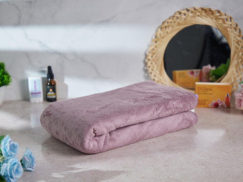 Fezora® Microfiber Towels for Bath | Towels for Bath Large Size | Bath Towel- Super & Absorbent with Hook Quick Dry | 500 GSM | 1 Piece Bath Towel for Men/Women 70 cms x 140 cms (Wine) - Image 2