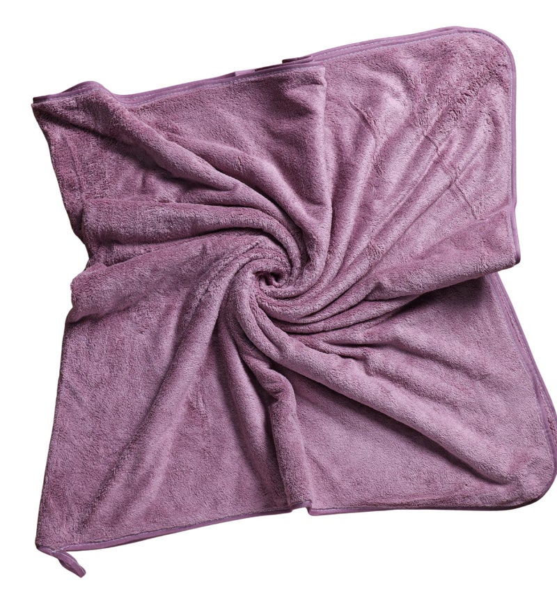 Fezora® Microfiber Towels for Bath | Towels for Bath Large Size | Bath Towel- Super & Absorbent with Hook Quick Dry | 500 GSM | 1 Piece Bath Towel for Men/Women 70 cms x 140 cms (Wine) - Image 1