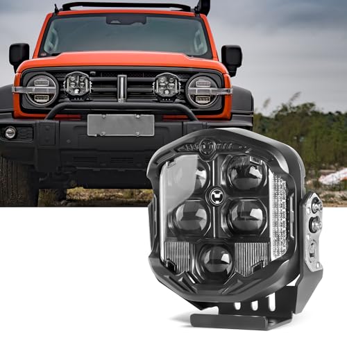 NKCELL POWER 7 Inch LED Offroad Driving Light, 95W 10800LM White DRL Combo Beam Pod Bumper Fog Working Side Shooter Light for Jeep Pickup Truck SUV UTV etc, 1PC (No Harness Kit) - Image 1