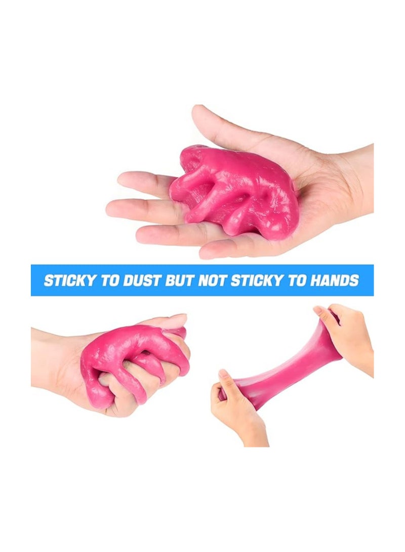Generic Cleaning Gel for Car, Auto Detailing Slime Mud, Putty Cleaner Dust Removal, Vehicle Interior Soft Glue Cleaning Tools Kit, Car Accessories for Cleaning Air Vents, Keyboard, PC, Laptops (Pink)  - Image 1